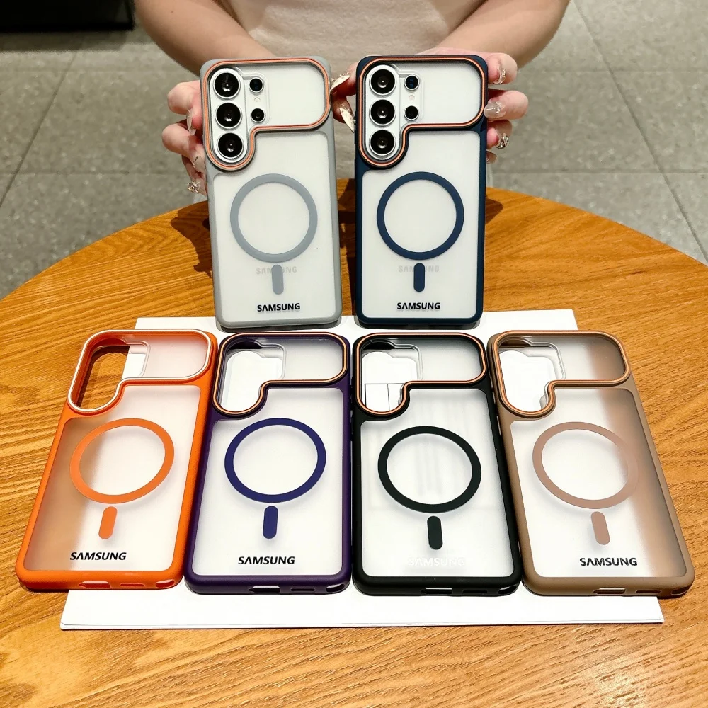 Luxury Matte Transparent Magnetic Phone Case - Shockproof & Magsafe-Compatible Cover