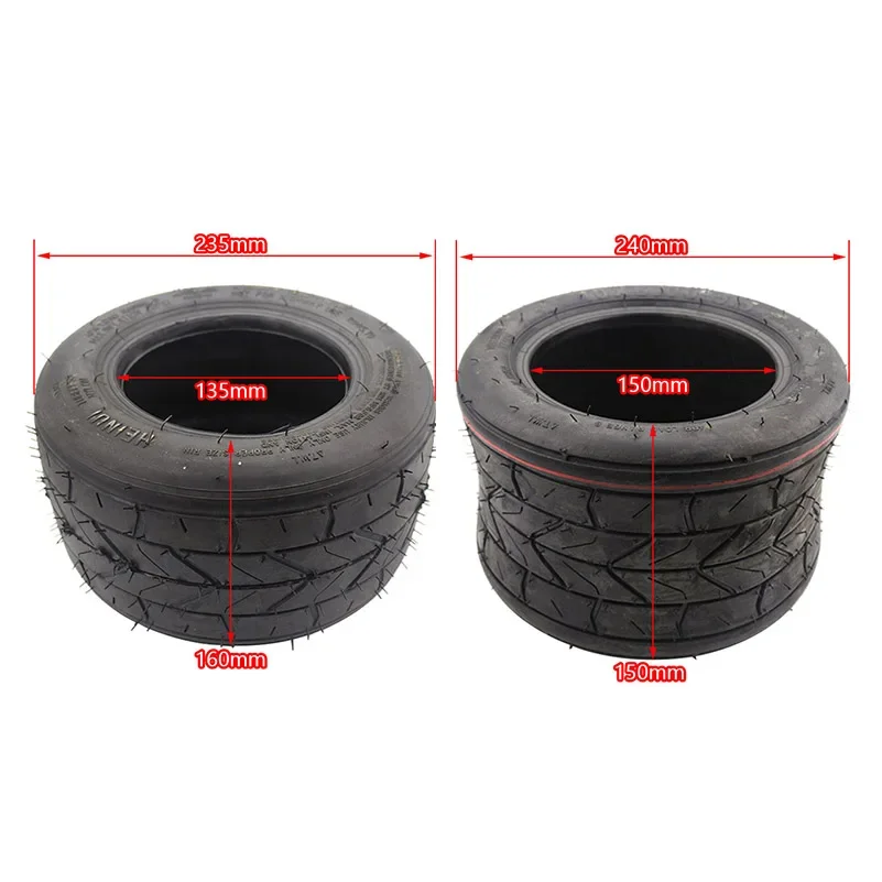 Electric car tire 10x6.00-5.5 inch vacuum refitted 6 round running