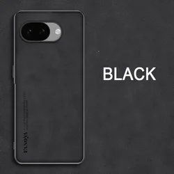 Leather Shockproof Protective Phone Case - Skin Friendly Cover for Goog Pixel 10 Pro XL (Black)