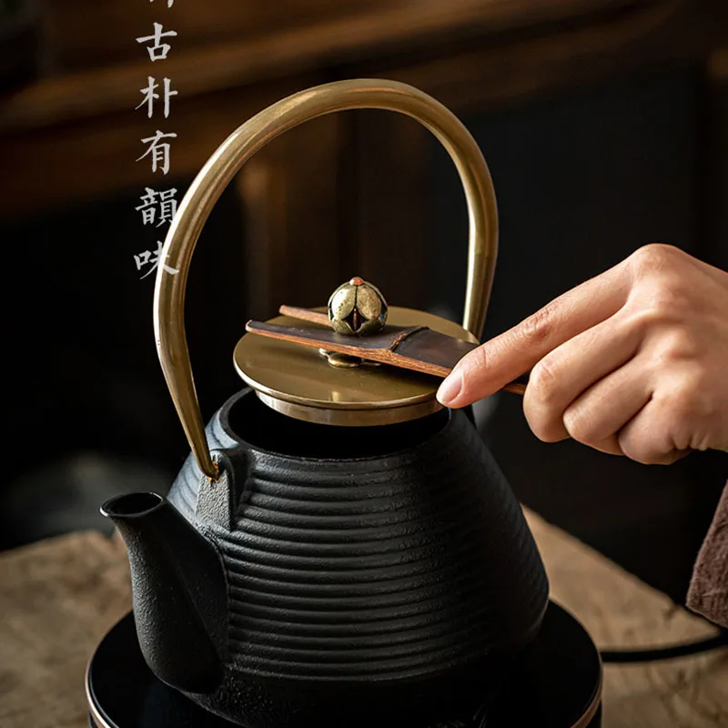 Tea Clips fork bamboo handle For Cast Iron Teapot kung fu Tea Pot Tools 1Pcs