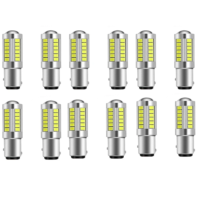 

Super Bright LED 1157 LED Light Bulb P21/5W BAY15D LED Bulbs With 33SMD 5730 Chipsets Xenon White (Set Of 12)