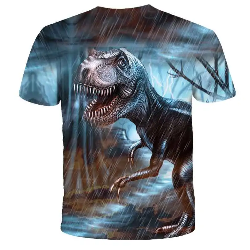 Jurassic World T-Shirt New 2022 Dinosaur Girls Jurassic World Dinosaur Clothes Boys Fashion Children's Cartoon Dinosaur Clothing T-Shirts