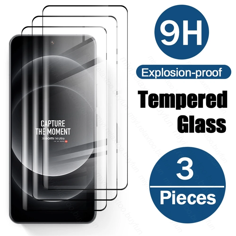 

Для Xiaomi 14 Ultra 5G стекло 3 шт. закаленное стекло Xiami Xiomi Xaomi Mi14 Ultra 5G изогнутая защита для экрана Xiaomi14 Ultra 14 Ultra