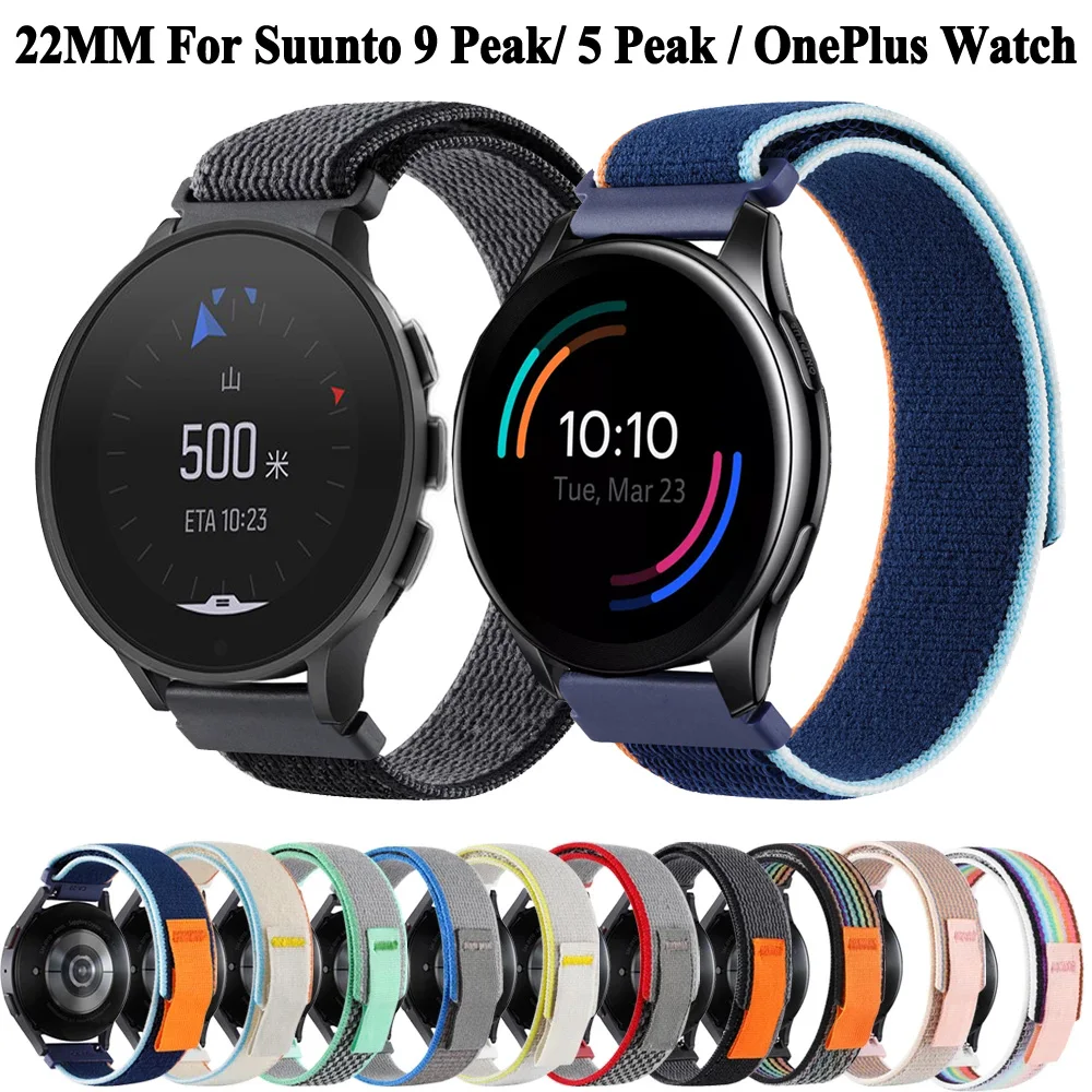 Per Suunto 5 9 Peak/Suunto 3 20Mm 22Mm Cinturino Intelligente In Nylon Per Oneplus Watch/Lemfo K22 Cinturino Di Ricambio Per Cinturino