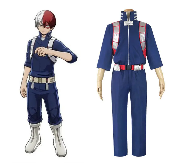 

Anime My Hero Academia Cosplay Costume Bakugou Katsuki Todoroki Shoto Uniform Halloween Party Costume