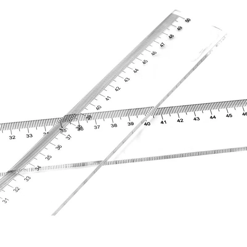 Plastic Straight Ruler 20cm 30cm 40cm 50cm 1pc