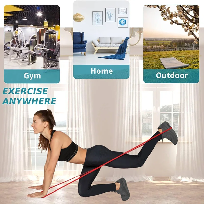 Versatile Resistance Bands Set - 4 Levels for Strength Training, Yoga, and Full-Body Workouts