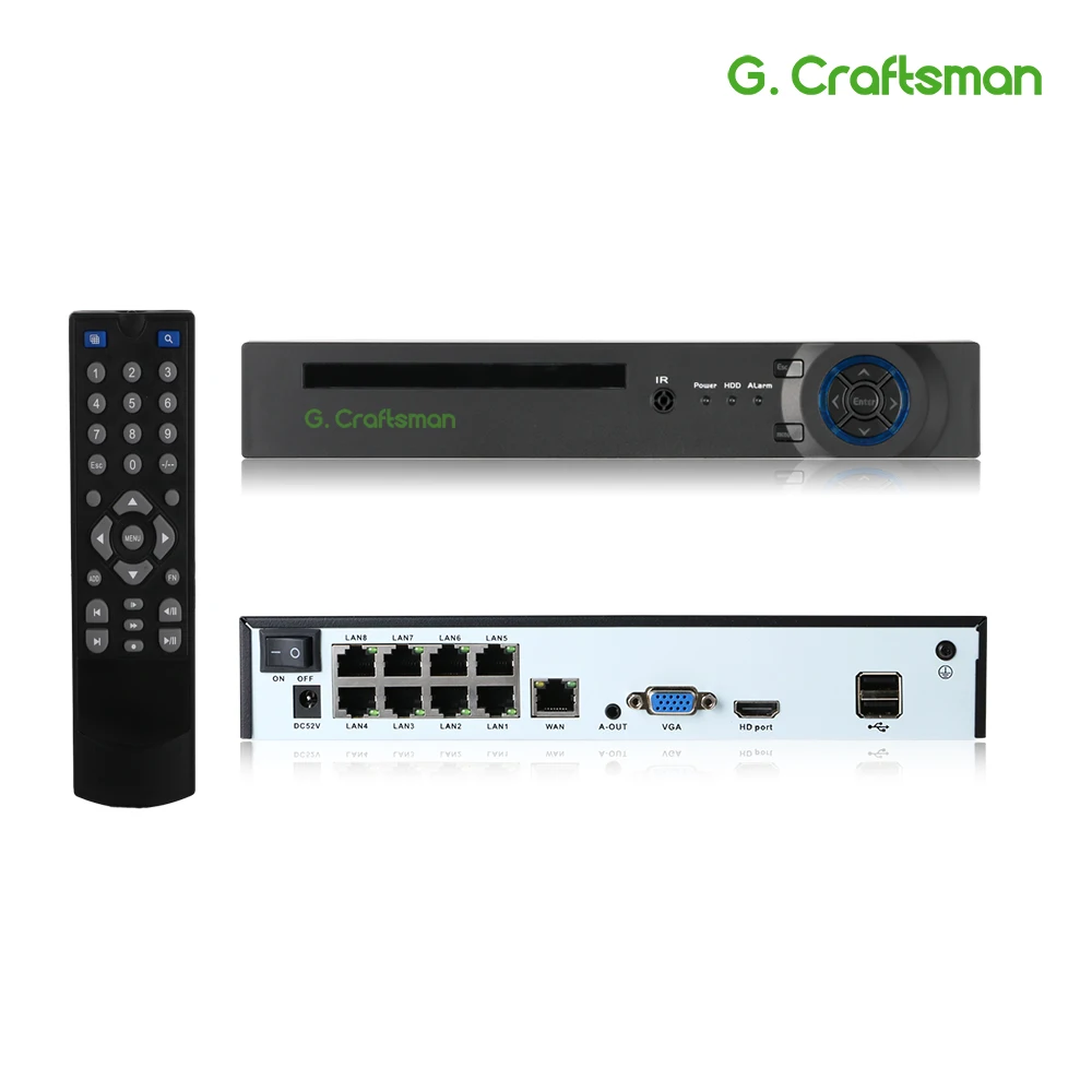 XMeye 4K 8ch POE NVR Support 16ch 4K  Network Video Recorder H.265+ Onvif 1 HDD 24/7 Recording IP Camera Onvif P2P System ICSee