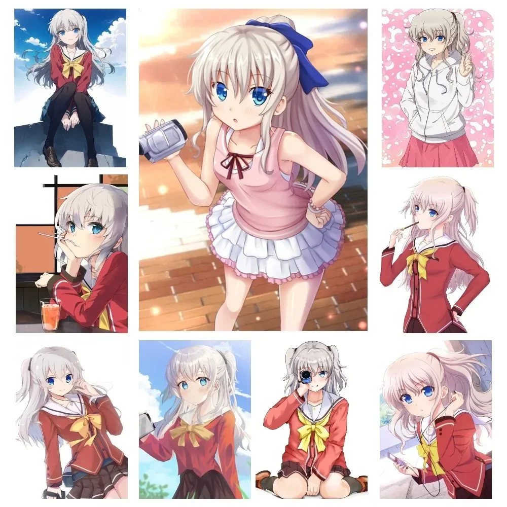 Anime Charlotte Poster Room Decor Home Decor Estetica Art Murales Hd Painting Paper Printa