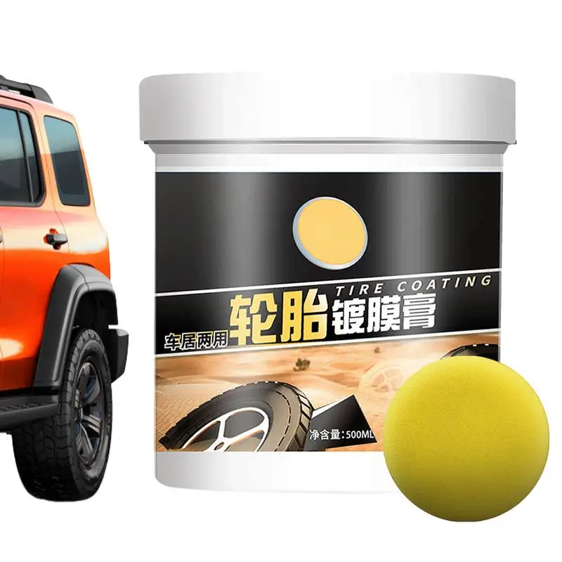 

Car Tire Shine Coating Paste Coating For Auto Tires Sun Protection Tire Retreader For SUVs Mini Cars RVs And Sedans