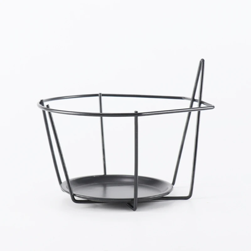 Confezione Da 4 Fioriere Rotonde In Metallo Da Appendere – Per Ringhiere E Balconi – Ferro Nero Con Gancio, Ø15x9 Cm – Per Piante Grasse E Fiori
