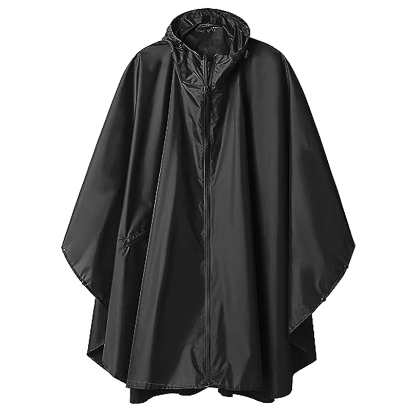 

Ветрозащитное пончо, походная ветровка, пончо, куртка, пальто, водонепроницаемый дождевик с капюшоном для взрослых с карманами