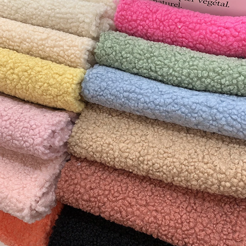1pcs 45x50cm 테디 플러시 부드러운 세분화 된 플러시에 대한 새로운 패브릭 DIY 수제 재료 의류 장난감 양고기 양모 패브릭 무료 배송