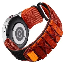 Durable 22mm Nylon Velcro Watch Strap Bracelet for 22mm (Red)