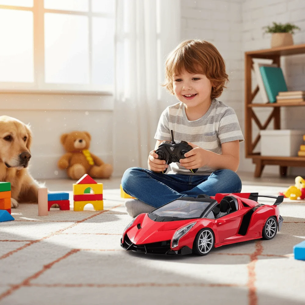 Steering Wheel Gravity Remote Control Car With Foot Four-way Charging Remote Control Robot Children's Toys Racing car