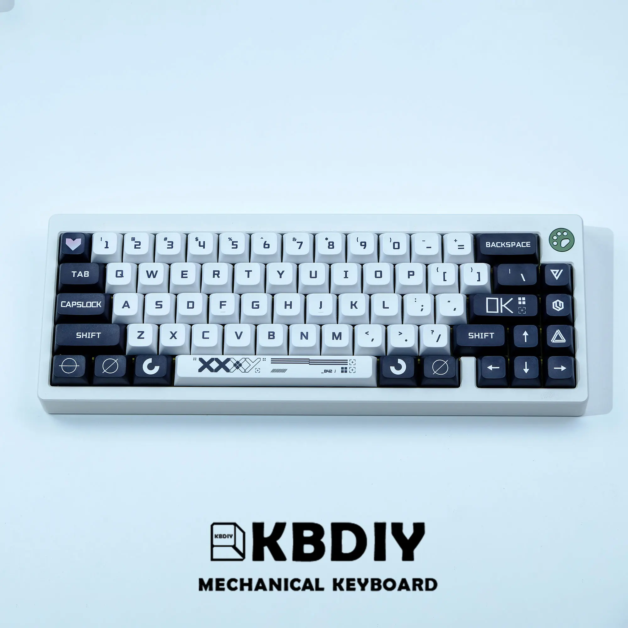 Kbdiy-print Stream Keycap para Gaming Teclado Mecânico Keycap Personalizado Branco Xda Perfil Pbt Tester68 Rk61 132 Chaves