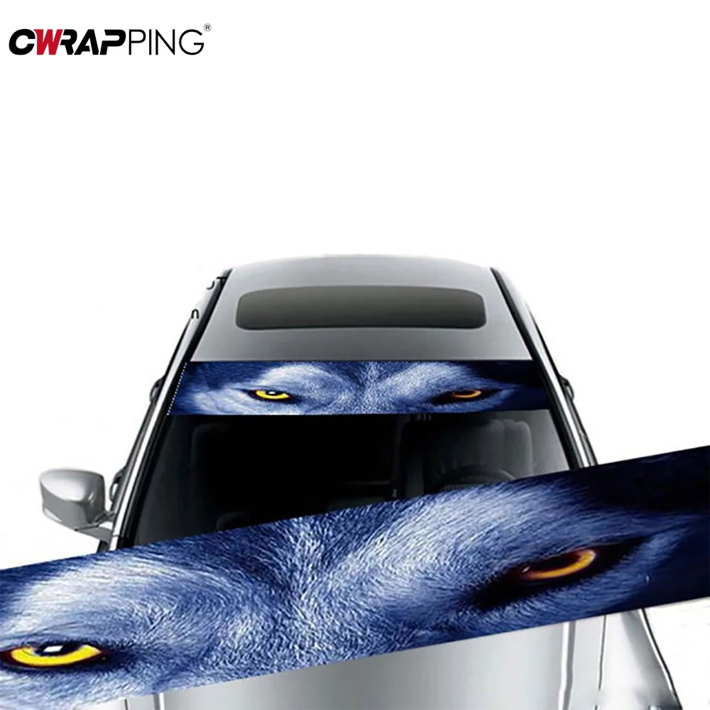 Car Sunshade Stickers Windshield 3D Vinyl Film Rear Gear Sunshade Decals Cars Accessories for Front Window