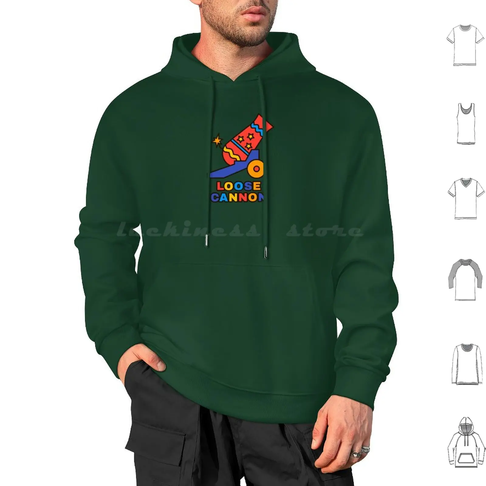 

Loose Cannon Hoodies Long Sleeve Loose Cannon Troublemaker Lunatic Wild Girl Wild Boy Crazy Loose Wild Rebel Erratic