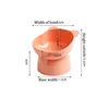 New Elevated Cat Bowls Stress Free Feeder and Waterer with Base Anti-Vomiting Tilted Raised Nonslip Pet Bowls 6