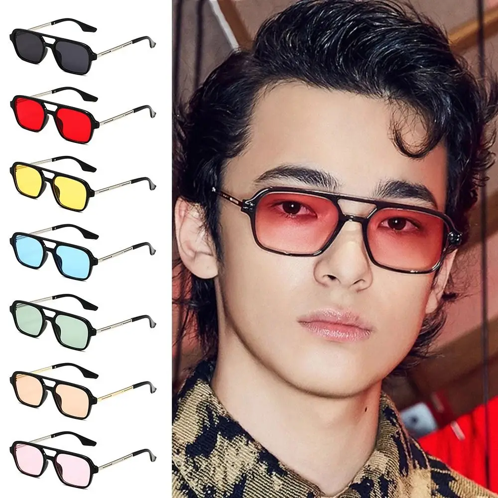 

1PC Vintage Square Sunglasses Retro Large Square Frame 70s Sun Glasses UV400 Protection Shades Summer Eyeglasses For Women Men