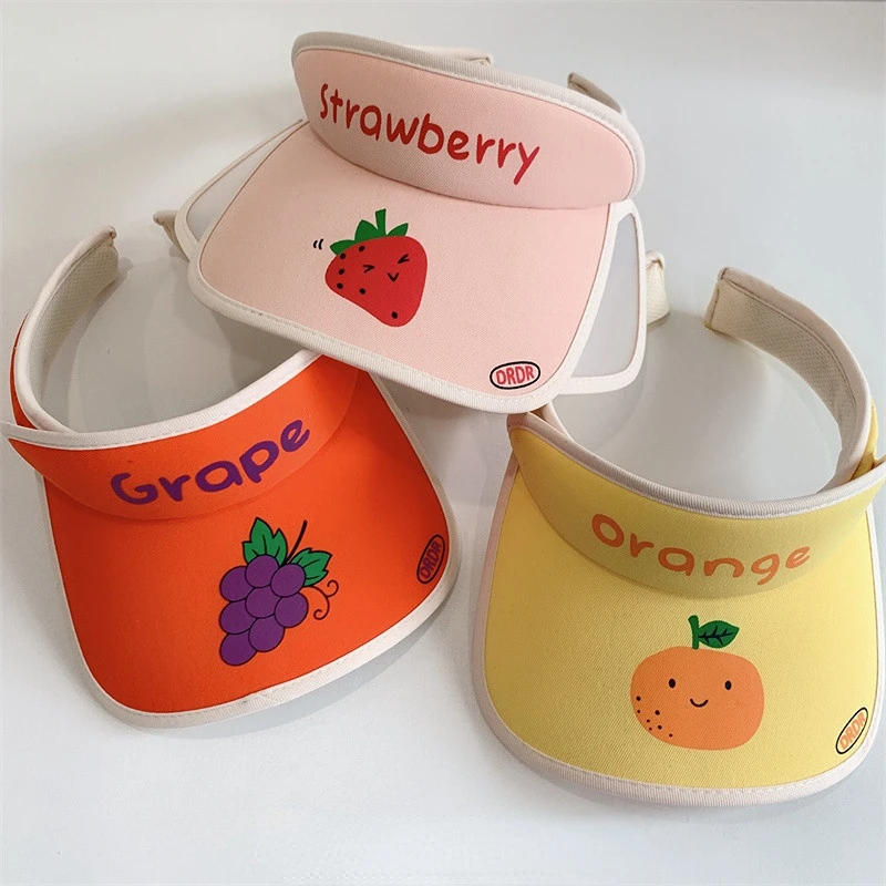 310 Years Old Children Sun Visor Sun Hat Retractable Wide Visor Summer