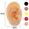Soft Silicone Ear Model Tattoo Jewelry Practice Piercing Tools Earrings Stud Display Model Body Medical Teaching Props Reuseable 1