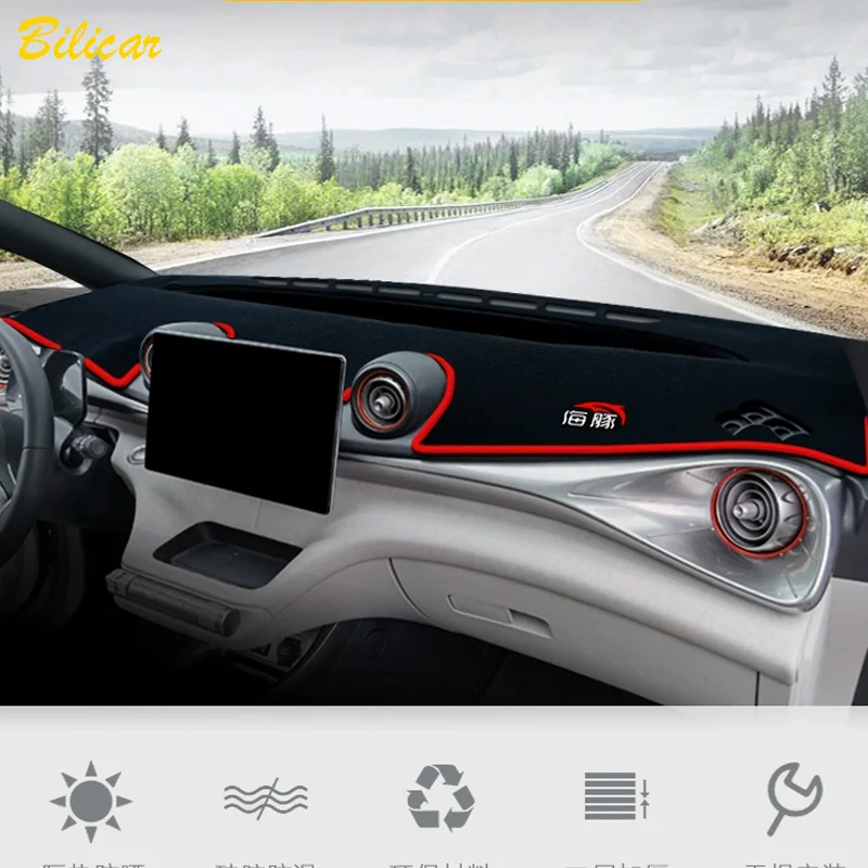 

for BYD Dolphin EA1 2023 2024 Car Dashboard Cover Protective Mat Dustproof Instrument Platform Cover Non-Slip Carpets