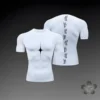 Anime Graphic Compression Shirts for Men Athletic Quick Dry Tshirts Tees Tops Gym Workout Undershirts Short Sleeve Rash Guard 3