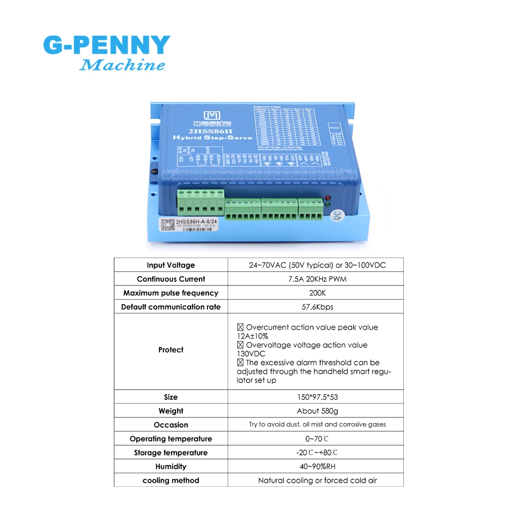 G-Penny JMC Nema34 8.5N.m Closed Loop Stepper Motor 1200Oz-in