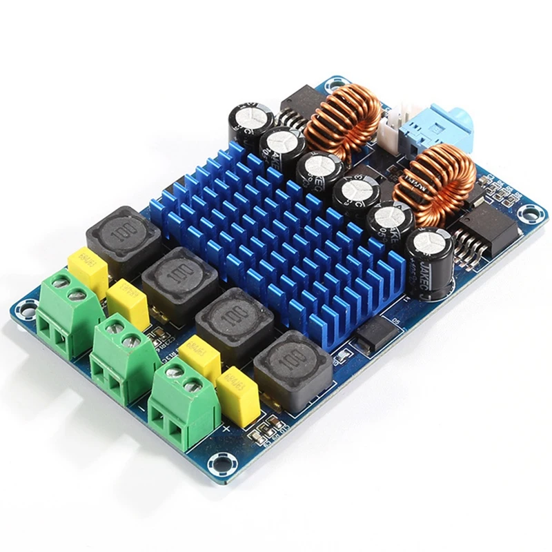 디지털 앰프 보드 모듈 XH-M642, 자동 부스트 하이파이 왜곡 없는 듀얼 채널, TPA3116D2, 12V 100W 모듈