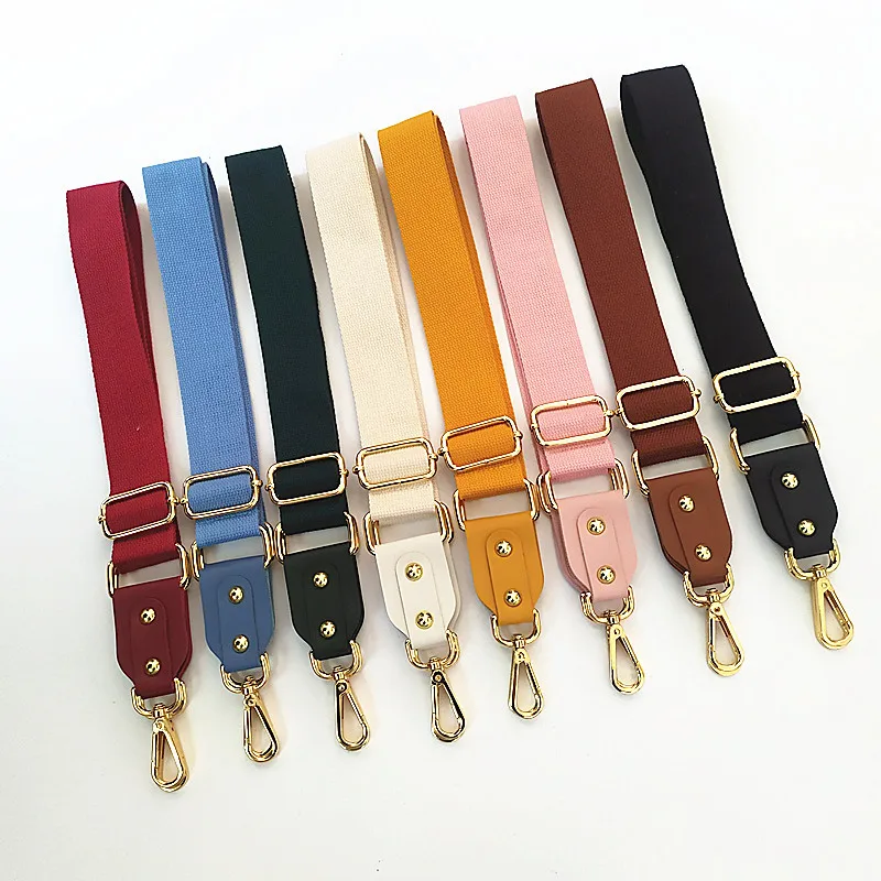 Solid Color Handbag Straps Adjustable Long Bag Strap Crossbody Accessories for Crochet Bags