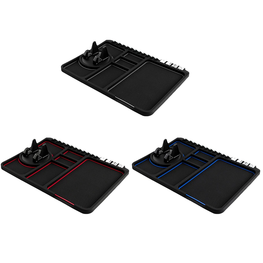Car Dashboard Car Anti-Slip Mat Multifunctional Storage Mat Sticky Anti-Skid Bracket for Navigation Interior Accessories