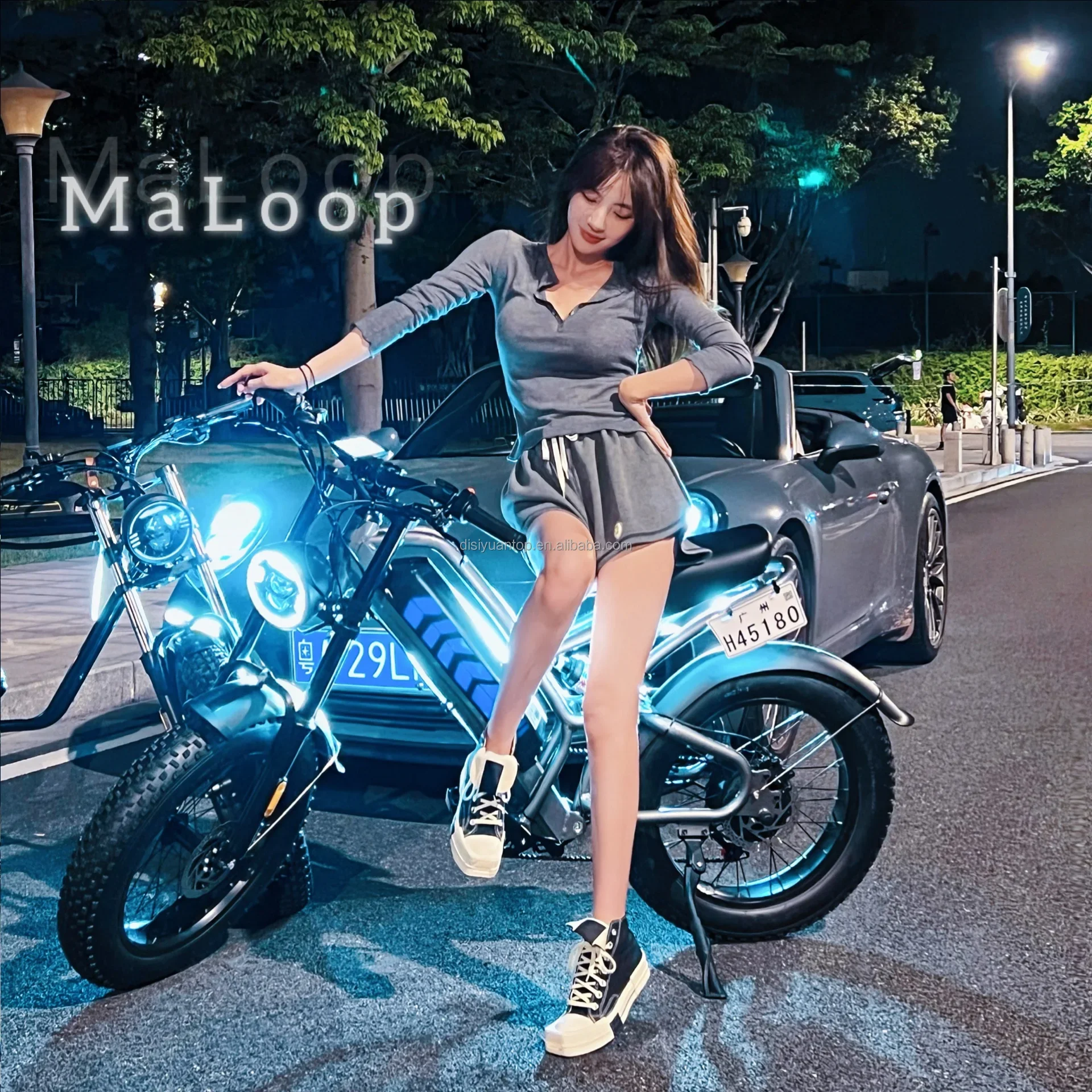 20 Inch Cargo Mtb Electric Bike 48V Fat Tire Electric Bicycle V20 Bike Mountain 1000w 500w Super S9