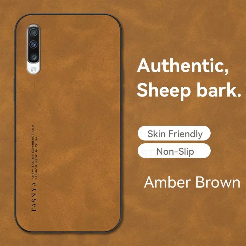 Luxury Sheepskin Leather Phone Case - Premium Men's Back Cover