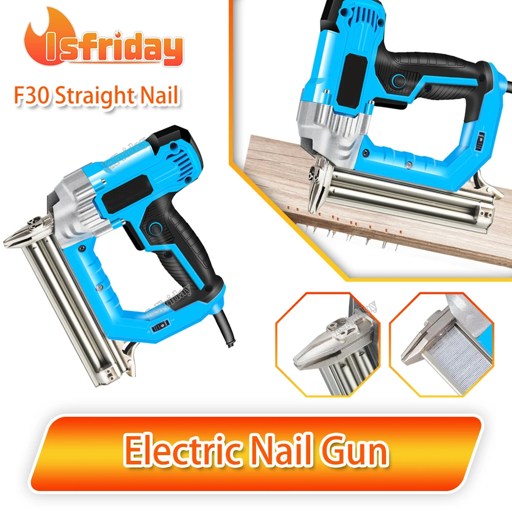 

2600W F30 Electric Nailer And Stapler Furniture Staple Gun For Wood Frame Carpentry Woodworking Construction Electric Tools