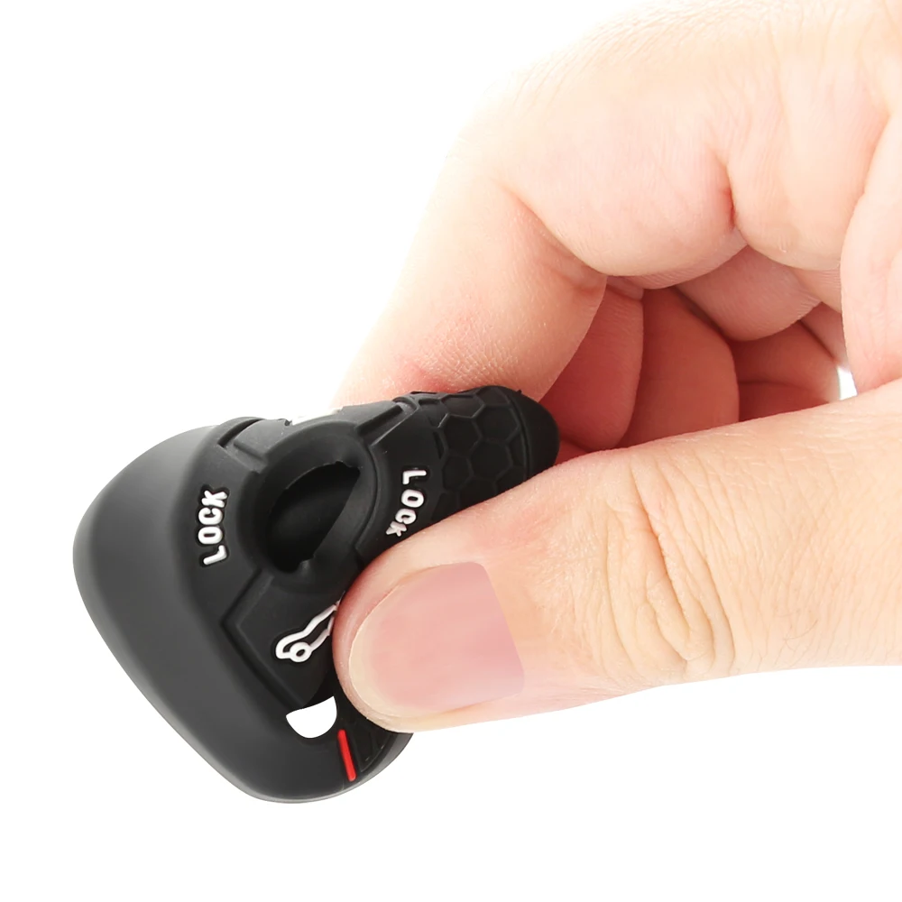 Premium Silicone 4-Button Key Case Cover