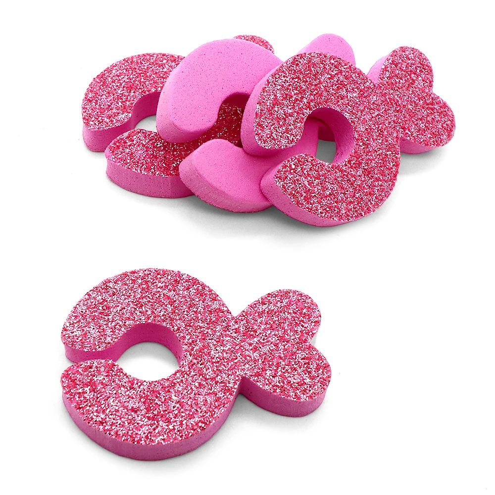 4Pcs Pink Heart EVA Toe Separators Pedicure Kit Nail Supplies For Professional Soft Toe Finger Dividers Nails Accessories Toolss