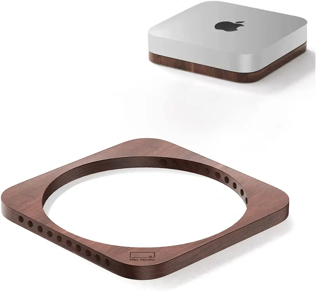 Supporto In Legno Per Mac Mini E Mac Studio Macmini Macstudio Accessori Supporto Da Tavolo Fatto A Mano Supporto Per Disgiunzione A Calore Antipolvere