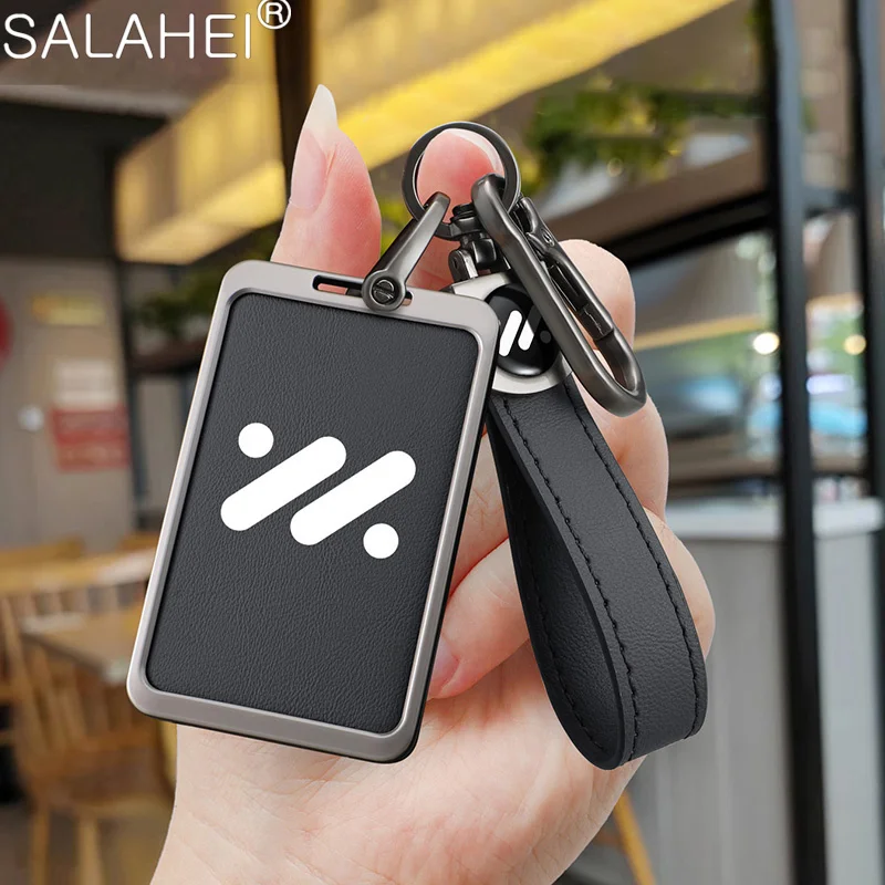 

Leather Car Smart Key Case Cover Keyless Bag for IM Zhiji Ls6 LS7 Card Auto Keyring Shell Protector Keychain Styling Accessories