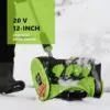 20V 12-Inch Cordless Snow Shovel, Battery Powered Snow Blower with Directional Plate, 20-Volt/4.0 Ah Lithium-ion Battery Pack 6
