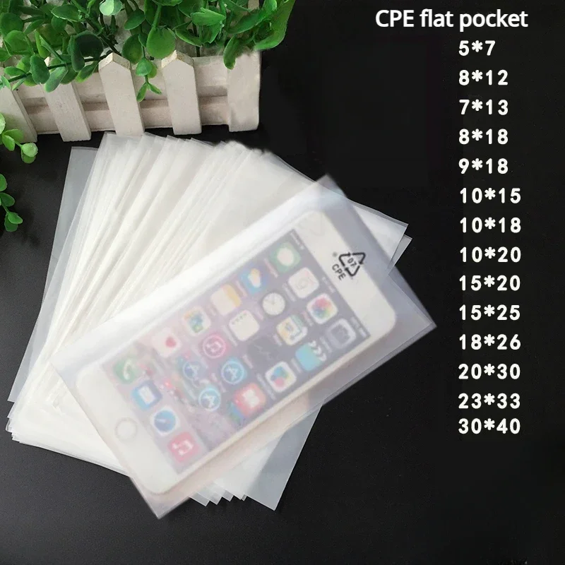 

CPE матовый Карманный верхний прозрачный пыленепроницаемый влагостойкий экологически чистый маркировочный товар детали пластиковые пакеты