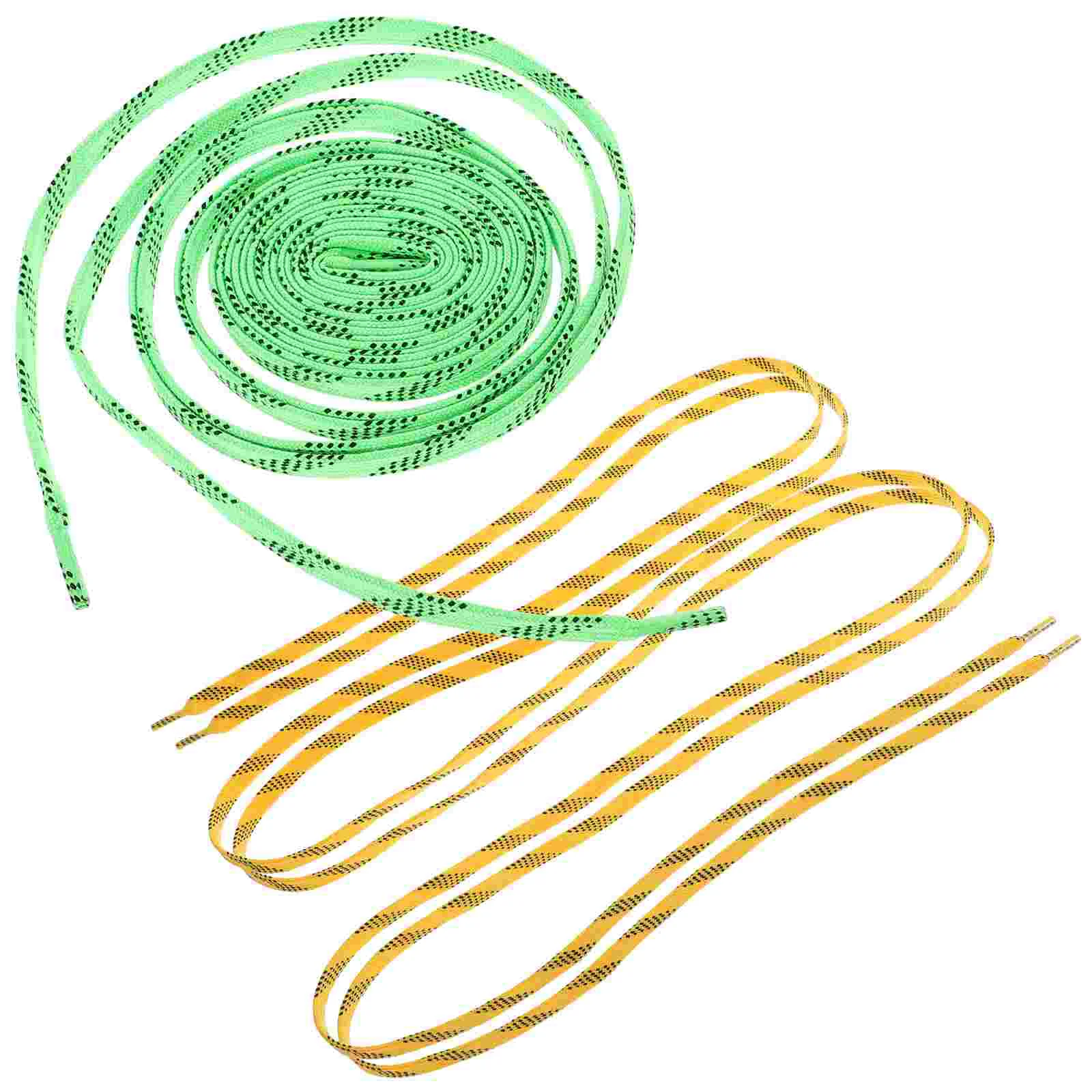 

2 Pairs Shoelace Hockey Laces Roller Straps Shoelaces Replacement Skates Elastic Polyester Green