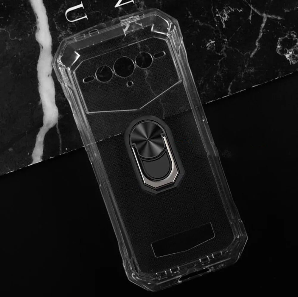Enhanced Phone Cover with Back Ring Holder - TPU Soft Silicone Case, 6.58