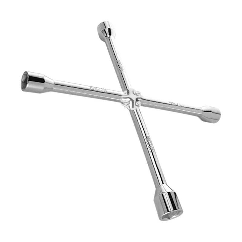 Lug Wrench Multi Size Heavy Duty Universal 4 Way Cross Wrench