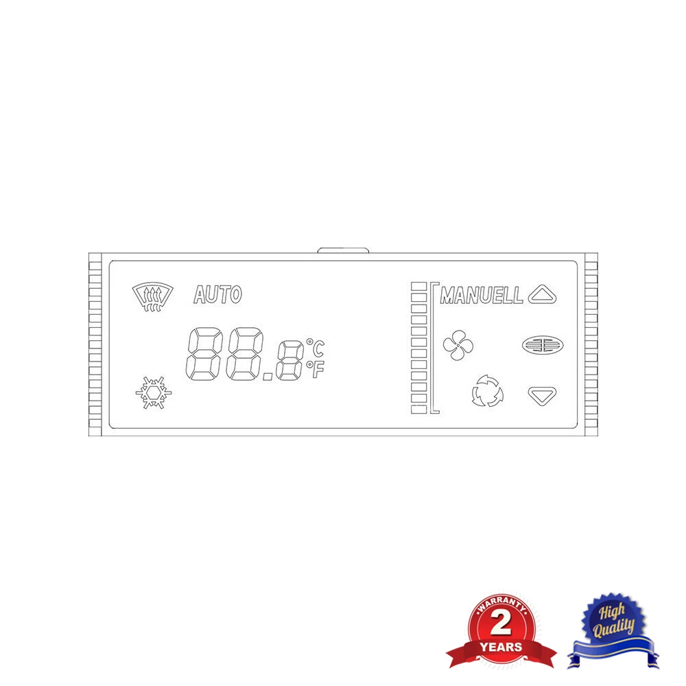 LCD Display for AC Heater Temperature Climate Control For Porsche 911 (996) Boxster 986 LCD Screen Replacement