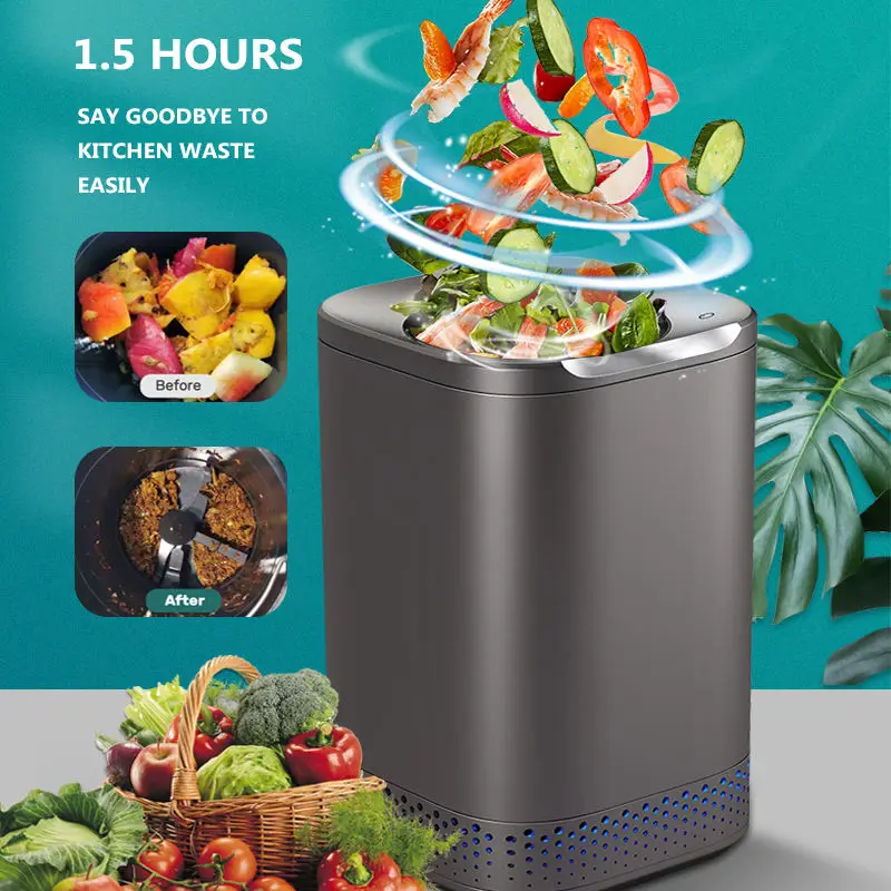 

Household Waste Food Compost Device Shredder Crusher Kit Disposal Composting Machine Garbage Trash Processor Composter Nagulep