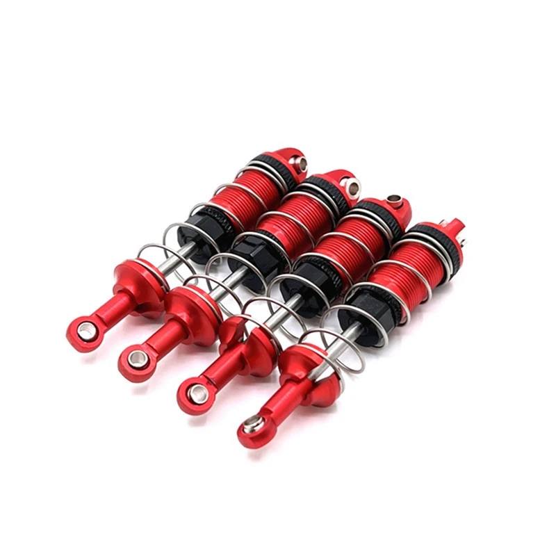 Metal Shock Absorber para RC Car, Peças de atualização, Acessórios, HBX 16889, 16889A, 16890, 16890A, SG1601, SG1602, 1/16, 4pcs