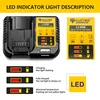 100% new For Dewalt DCB200 20V 18.0Ah Replacement Battery Compatible with For Dewalt 20V 18 v and 20 Vot Tools For Dewalt 3