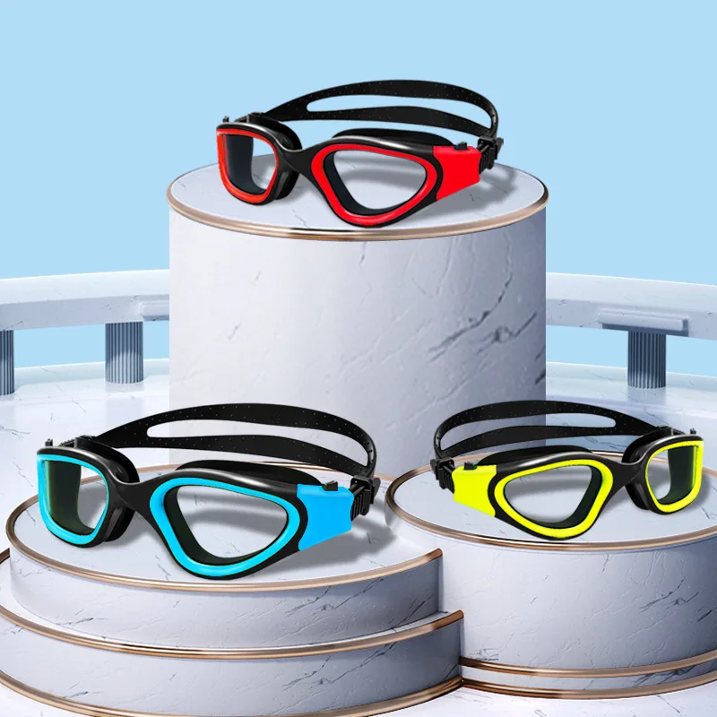 Professional Swimming Goggles Adult Anti-fog UV Protection Lens Men Women Waterproof Adjustable Silicone Swim Glasses Pool