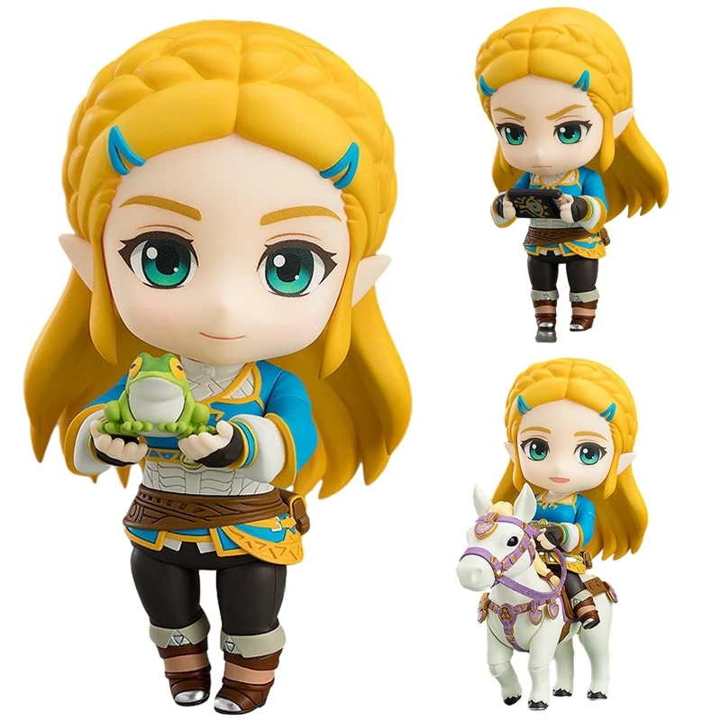 

10cm #1212 The Legend of Zelda:Breath of The Wild Zelda Action Figure #733-DX Link Anime Figure PVC Collection Model Doll Toys